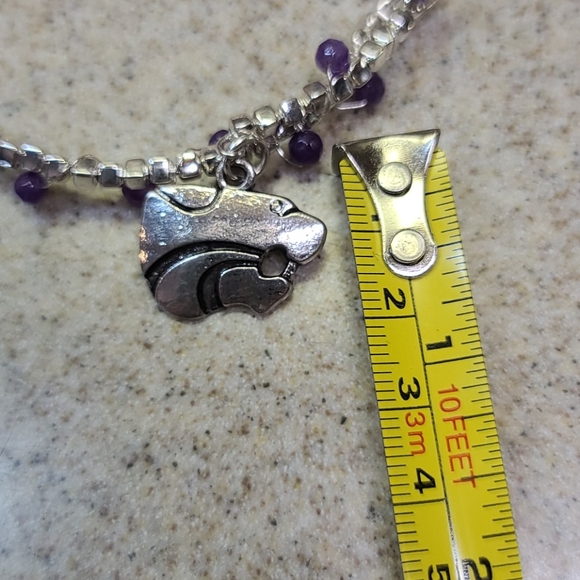 PANTHER BRACELET Silver/Purple. ADJUSTABLE - Picture 9 of 9
